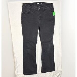 Lee Regular Fit Bootcut Mid-Rise Jeans Black Stretch Women's 6P